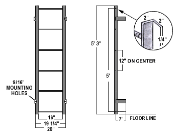 5' Steel Access Ladder